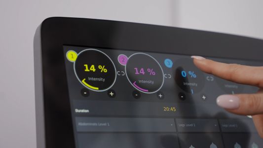 écran de controle tactile Zstim ZImmer aesthetic