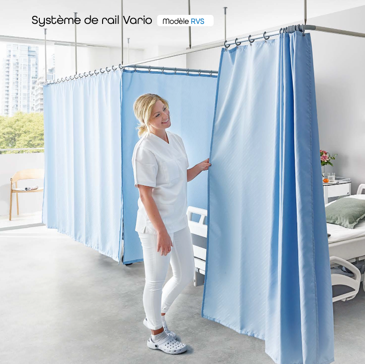 Paravent ROPIMEX système de rail Vario - Modèle RVS