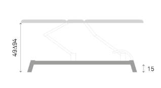Table de massage électrique FERROX® CHAGALL NEO - 3 plans