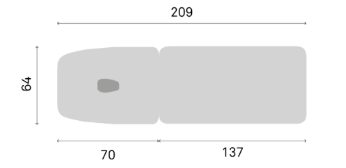 Table de massage électrique FERROX® PICASSO CLUB - 2 plans