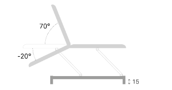 Table de massage électrique FERROX® PICASSO CLUB - 2 plans