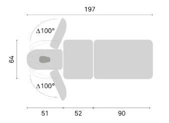 Table de massage électrique FERROX® CEZANNE Jr - 5 plans