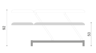 Table de massage électrique FERROX® DEGAS Pro - 2 plans