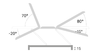 Table de massage électrique FERROX® PICASSO Quattro - 4 plans