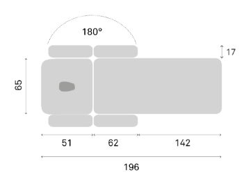 Table de massage électrique FERROX® DEGAS RPG - 4 plans