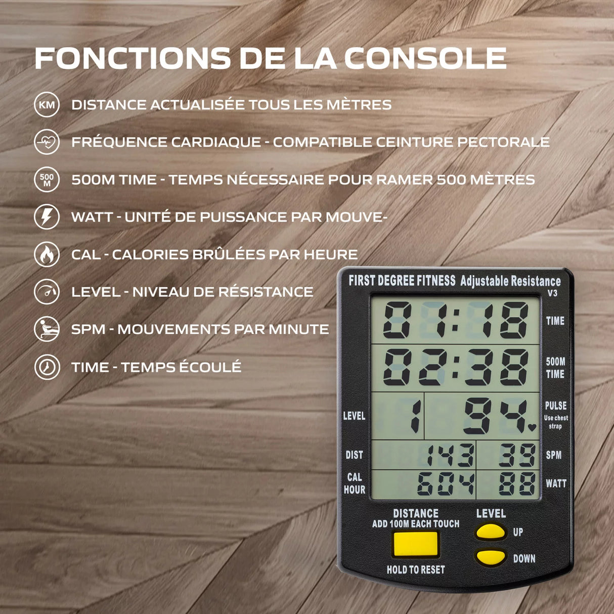Rameur Fluid Rower – Apollo Plus