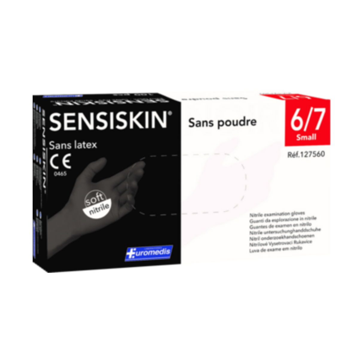 Gants nitriles Sensiskin Noir