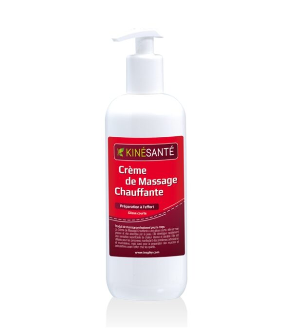 Crème chauffante sans camphre - Flacon-pompe 500 ml