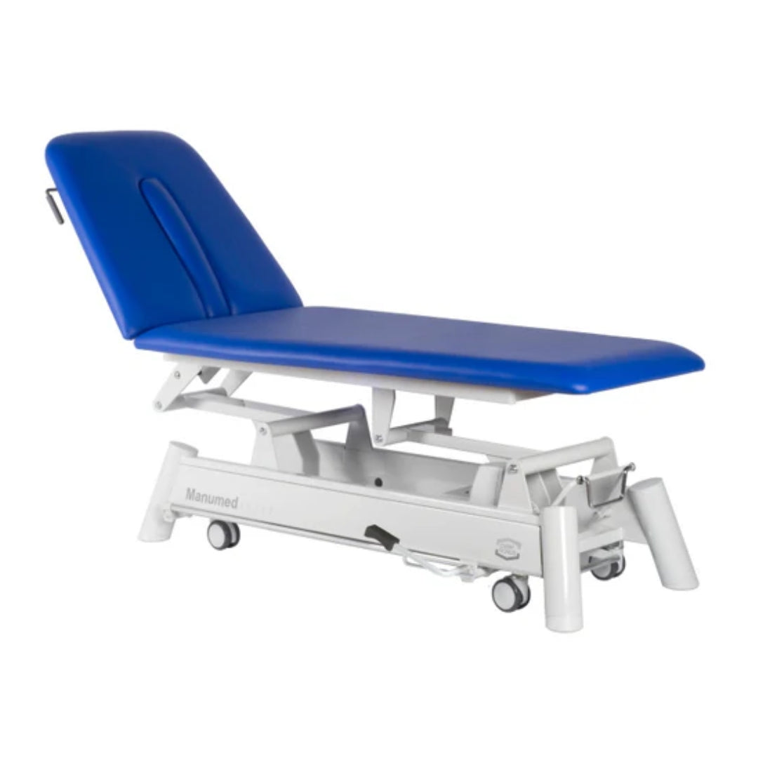 Table electrique MANUMED Optimal 2plans et GrandeTetiere avec trou visage oblong