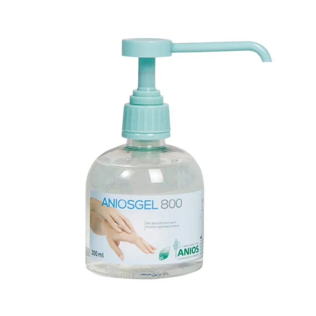Gel hydroalcoolique Aniosgel 800 - Flacon-pompe 300 mL - Date dépassée