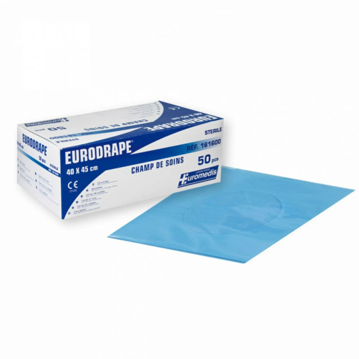 Champs stériles EURODRAPE 40 x 45cm sans trou - Boite de 50