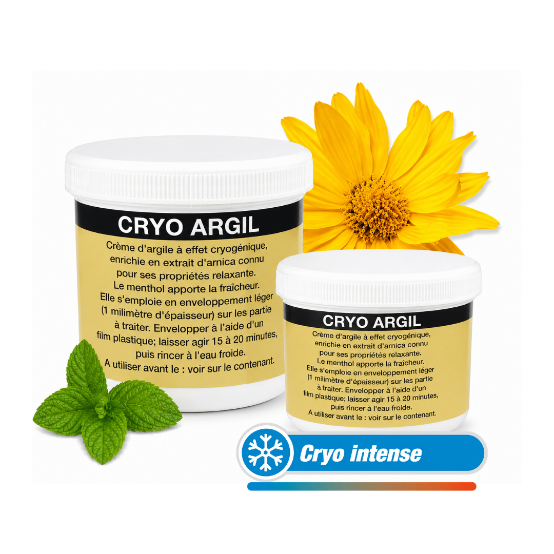 Cryo Argile – Argile froide effet intense – Arnica & Menthol - 320g ou 1.1kg