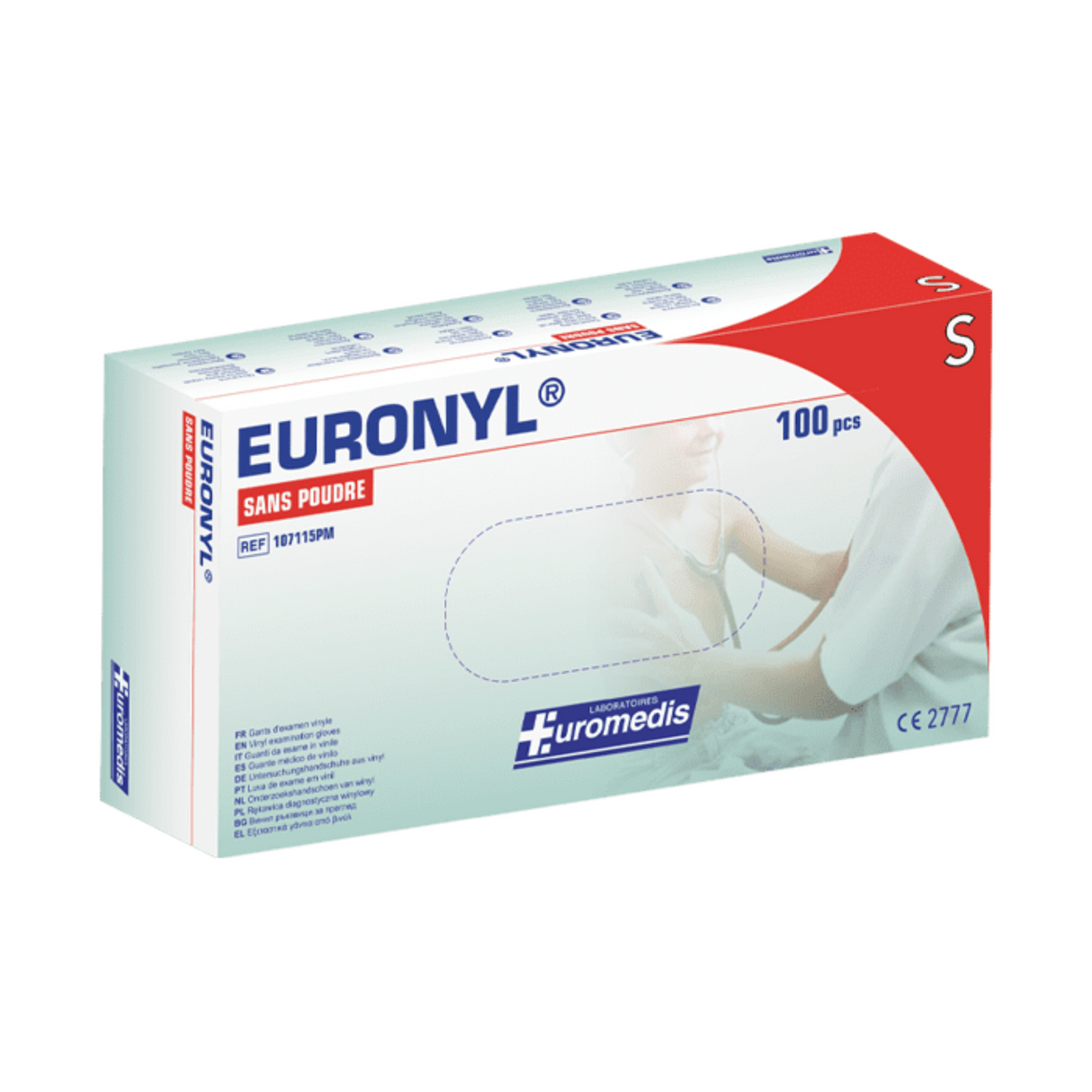 Gants d'examen vinyle Euronyl® - XS au L