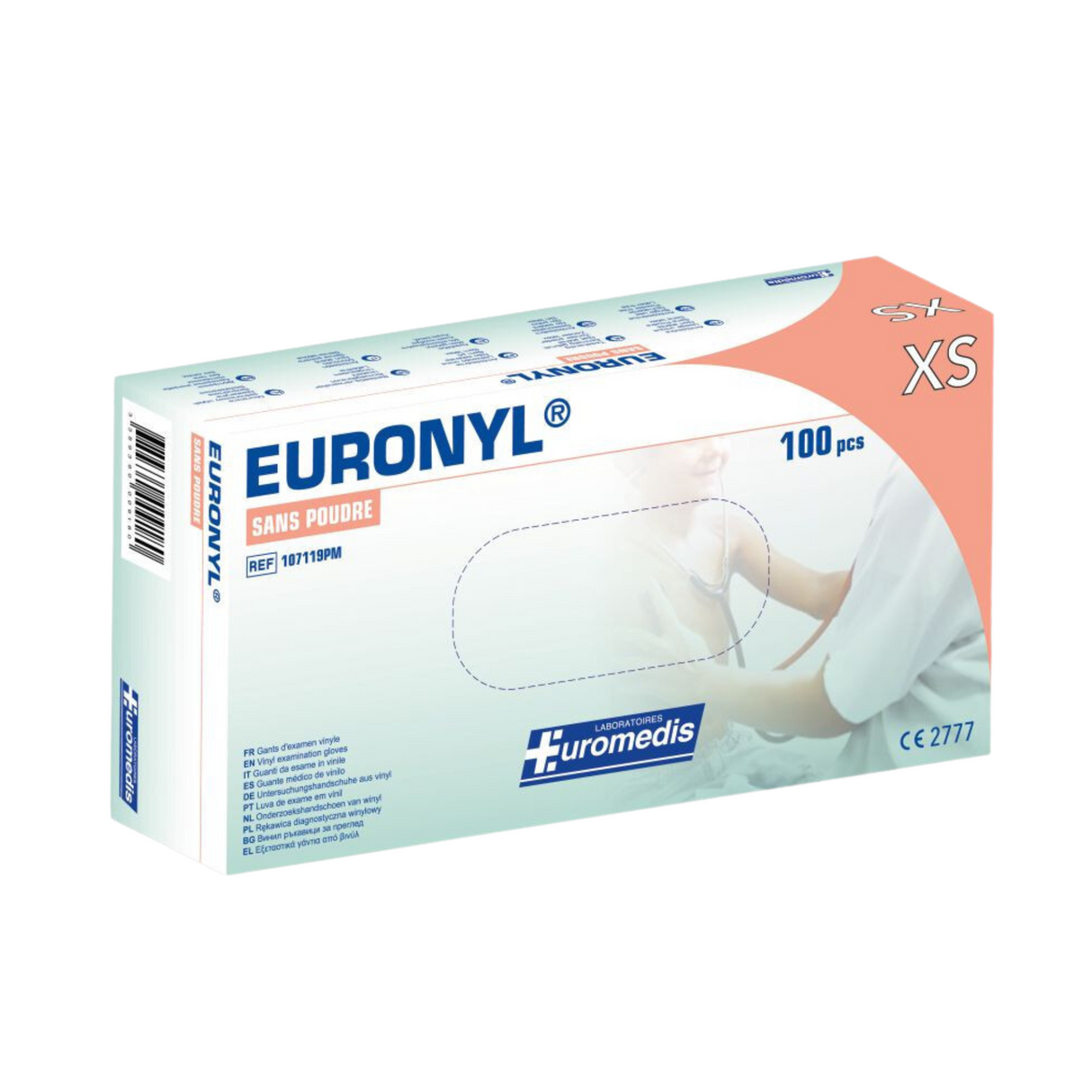 Gants d'examen vinyle Euronyl® - XS au L