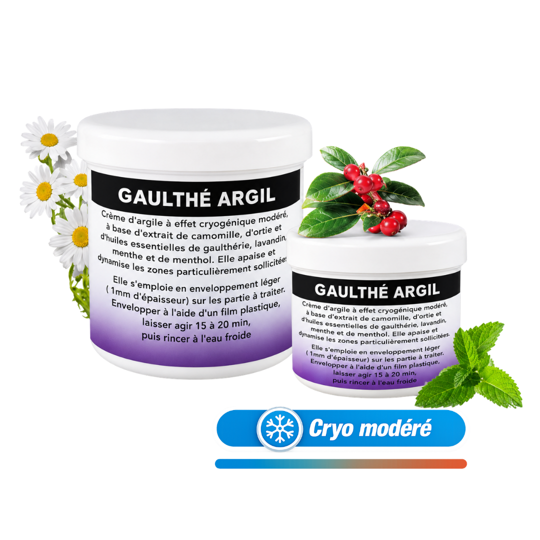 Gaulthé Argile – Argile verte aux huiles essentielles – Effet fraîcheur modérée –320g ou 1.1kg