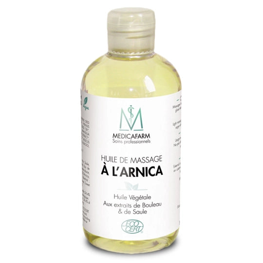 Huile de Massage à l’Arnica aux Extraits de Bouleau & de Saule - Bio - 250ml