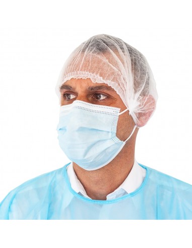 MASQUE CHIRURGICAL TYPE II R 3 Plis sans latex Français