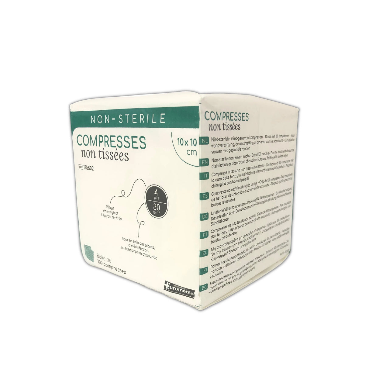 Compresses non tissées - Non stériles - 30g