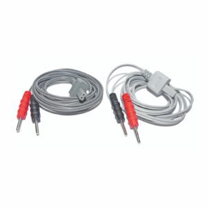JEU DE 2 CABLES A FICHES BANANES (CEFAR TENS)