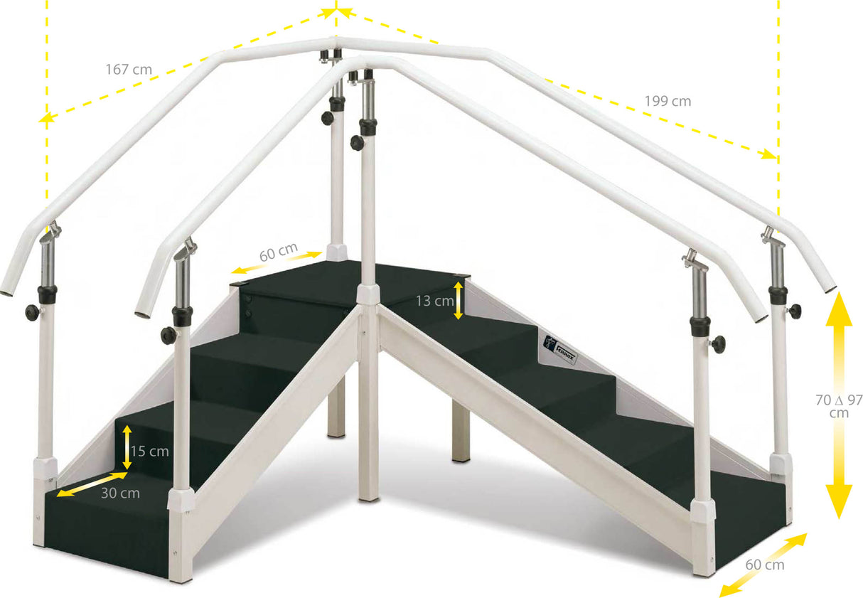 Escalier de rééducation "Brooklyn" angle ou po