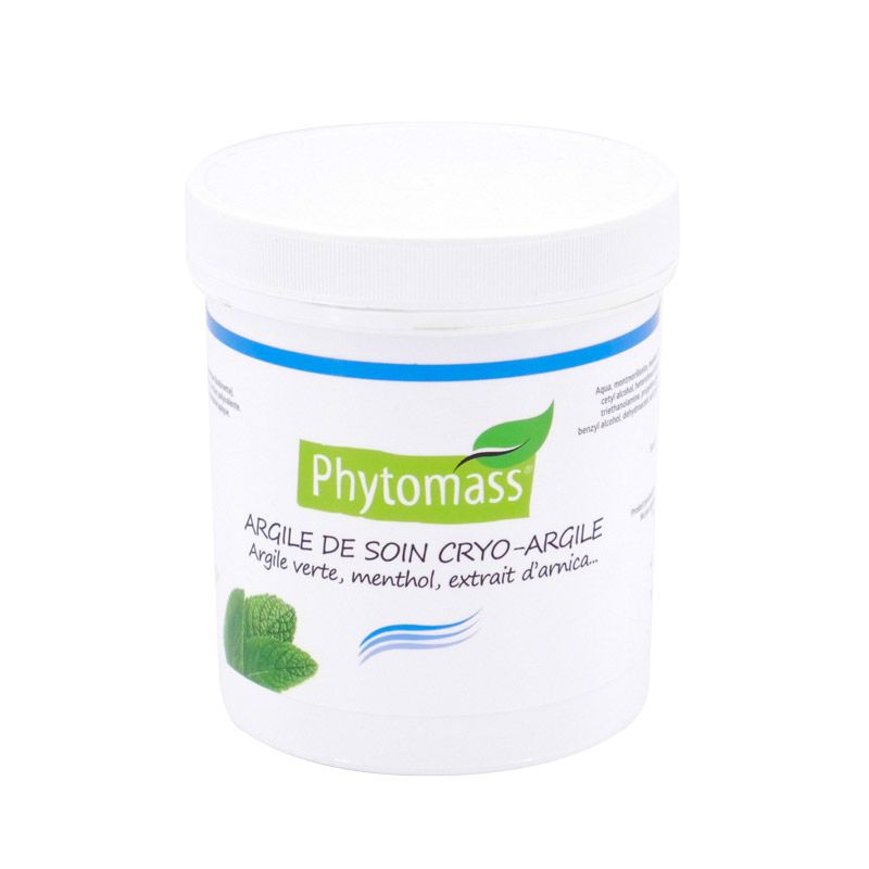 Argile de soin Phytomass® Cryo Argile - Pot 500 ml