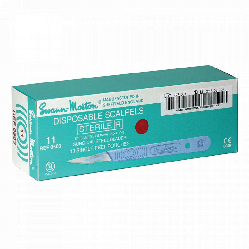 Boîte de 10 bistouris stériles - Différentes tailles