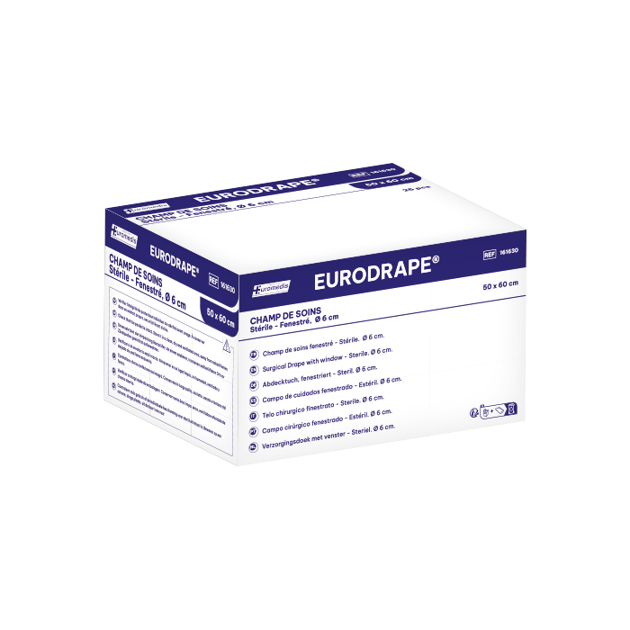Champs stériles fenestrés EURODRAPE 50 x 60cm - Boite de 25