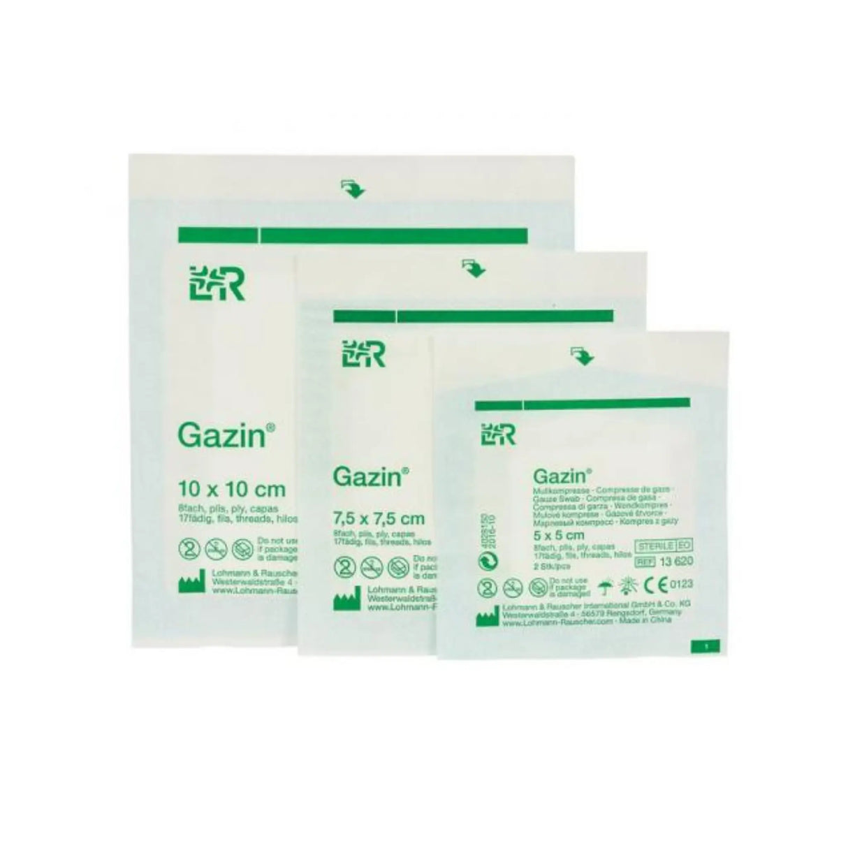 Compresses de gaze Stériles Gazin® - Boite de 100 - Emballées individuellement