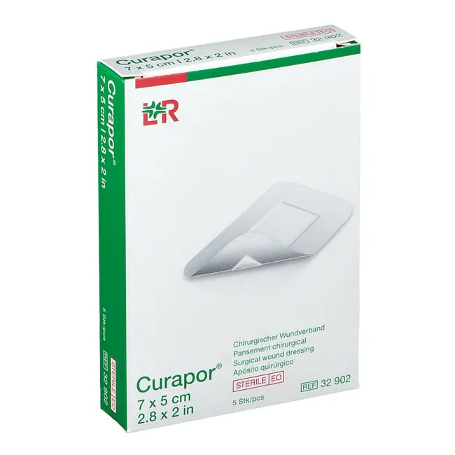 Pansement adhésif chirurgical CURAPOR Stérile 7 x 5cm - Boite de 10