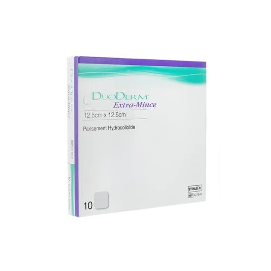 Duoderm extra mince 12,5 x 12,5, boite de 10 pansements