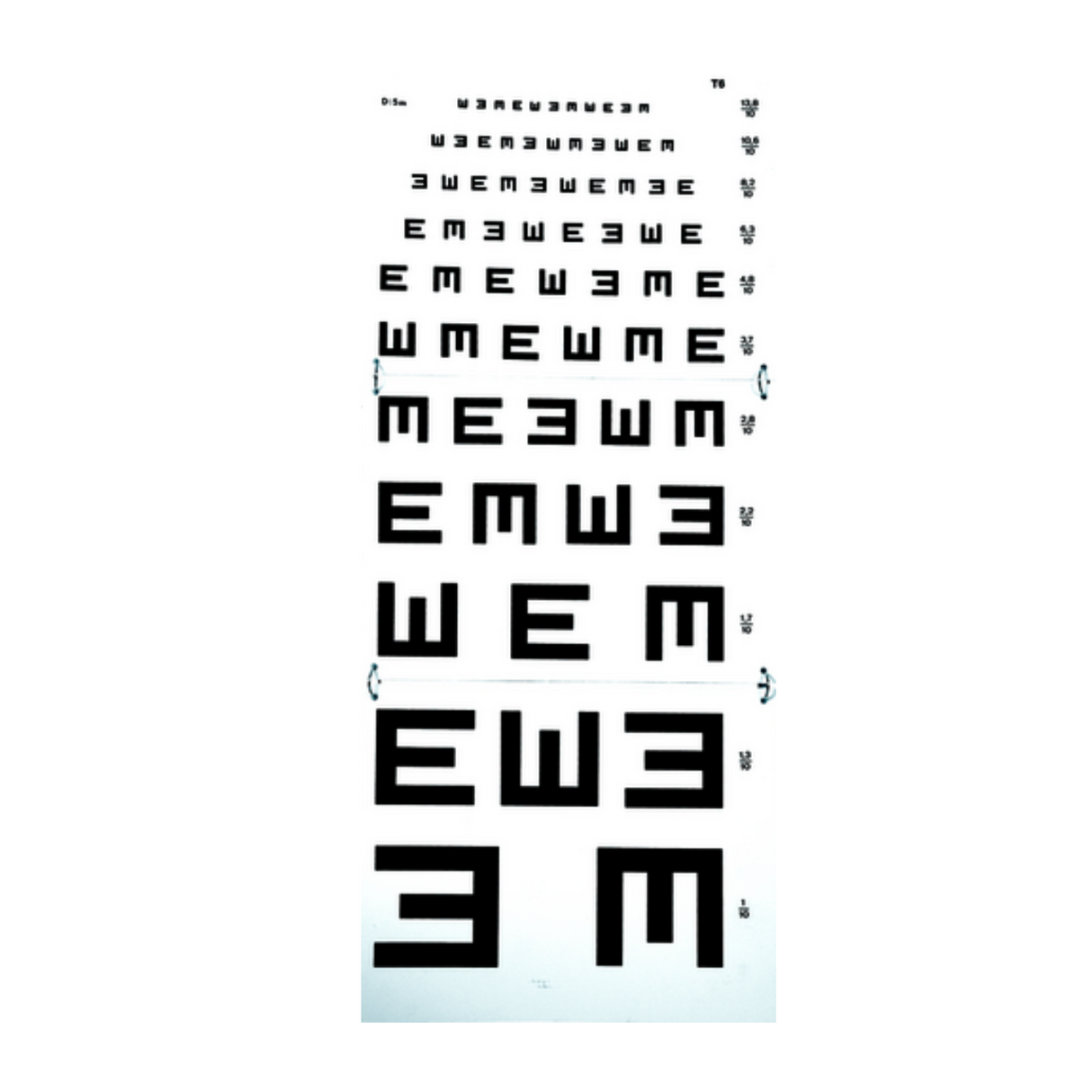 Test acuité visuelle ARMAIGNAC 5m