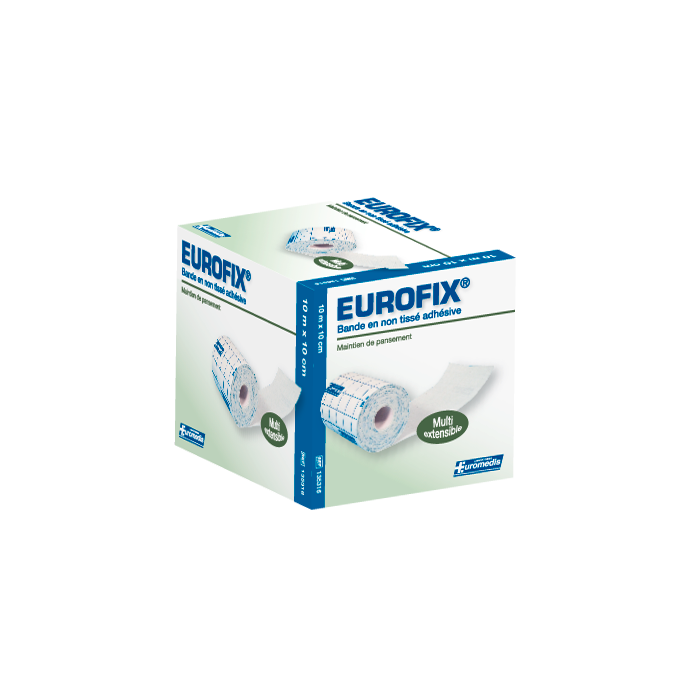 eurofix bande non tissé adhésive 10m x 10 cm euromedis