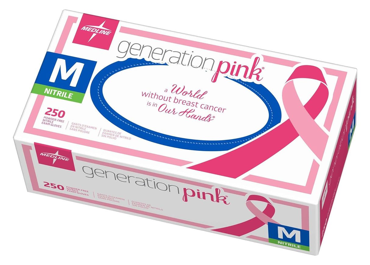 Gants nitriles roses Génération PINK - Boite de 250
