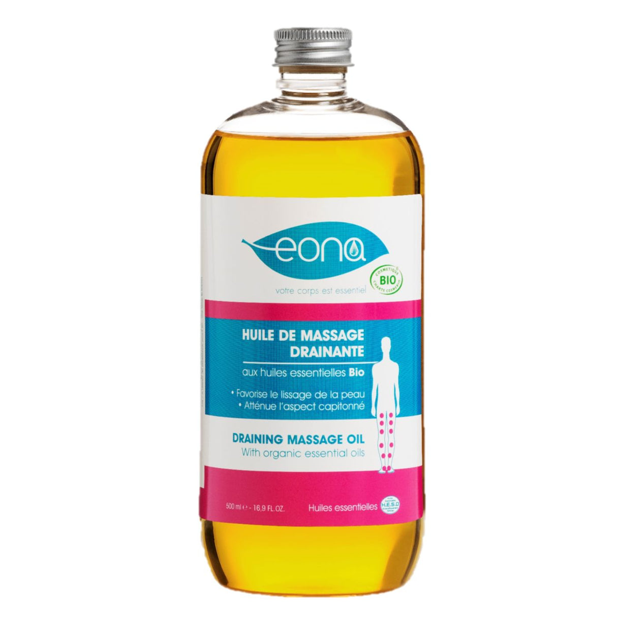 Huile de massage Drainante Bio - 500ml