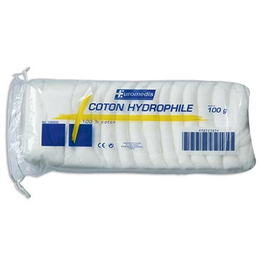 Sachet accordéon de 250g de Coton hydrophile