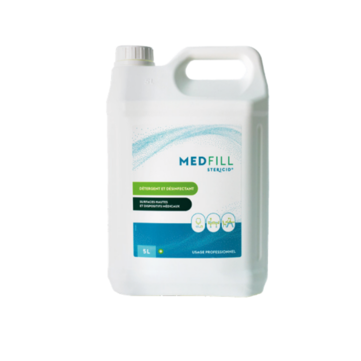 Détergent désinfectant Sans alcool Medspray et Medfill