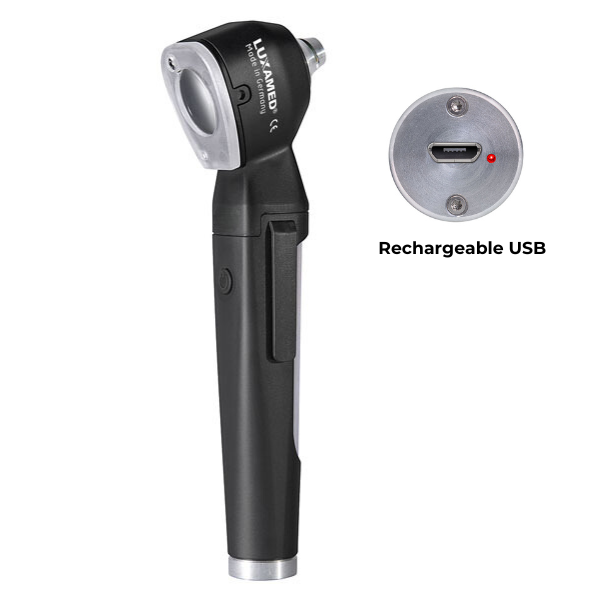 Otoscope Luxascope Auris LED Rechargeable USB Noir
