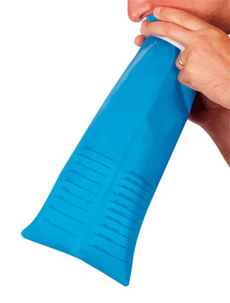 homme qui vomis dans un sac vomitoire gradué medline