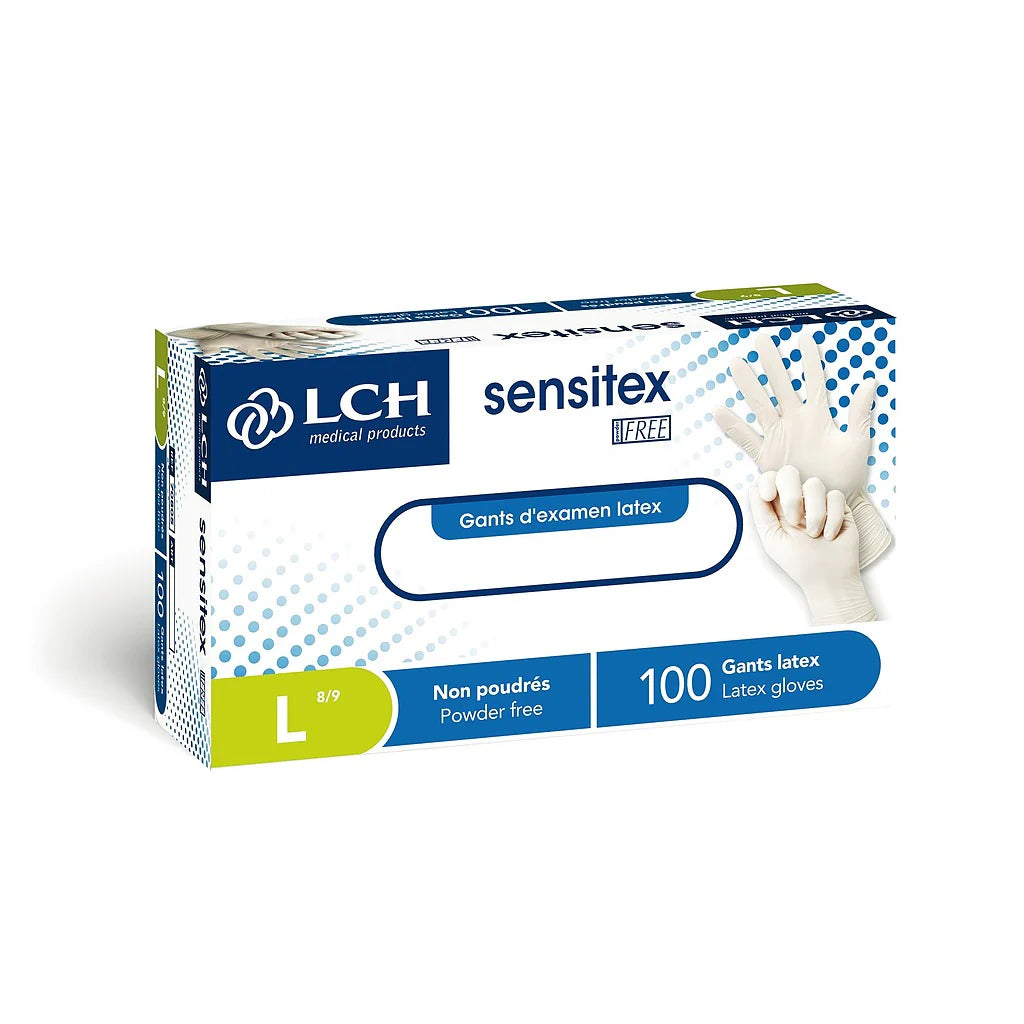 Gants d'examen latex Sensitex - S au L