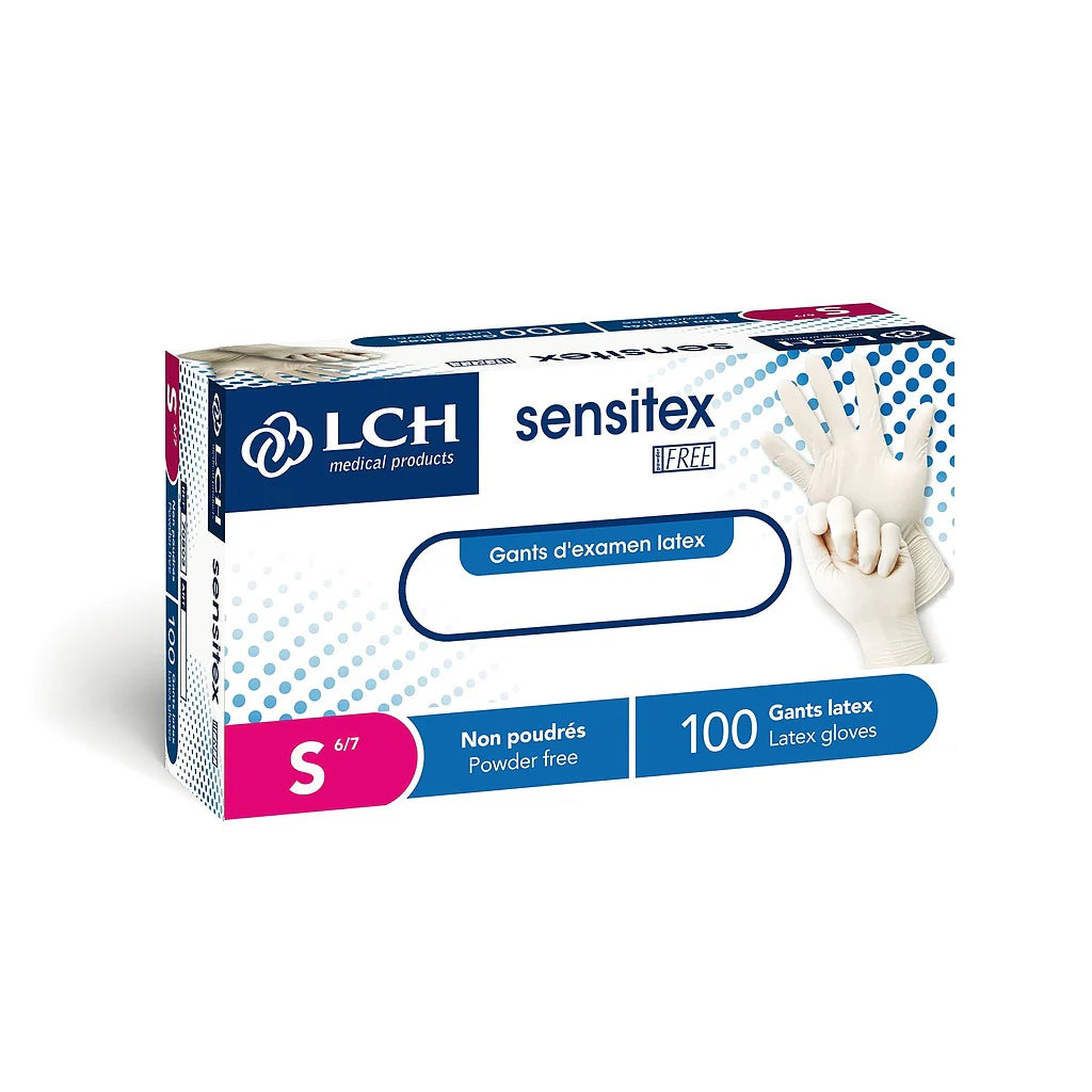 Gants d'examen latex Sensitex - S au L