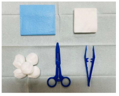 Set de pansement: champ, pince, kocher, compresses, tampons - MEDLINE