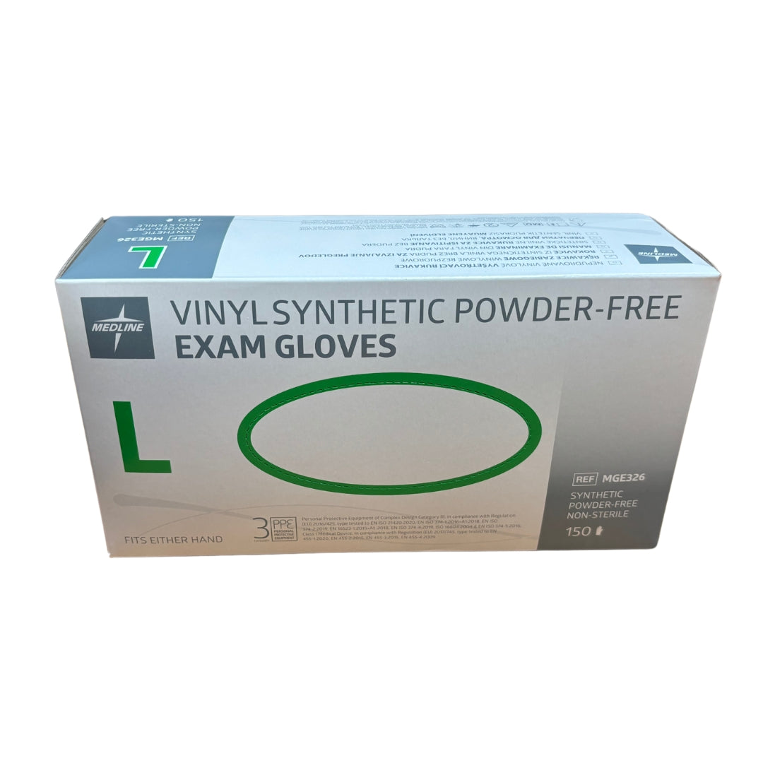 gants d'examen vinyle taille L medline