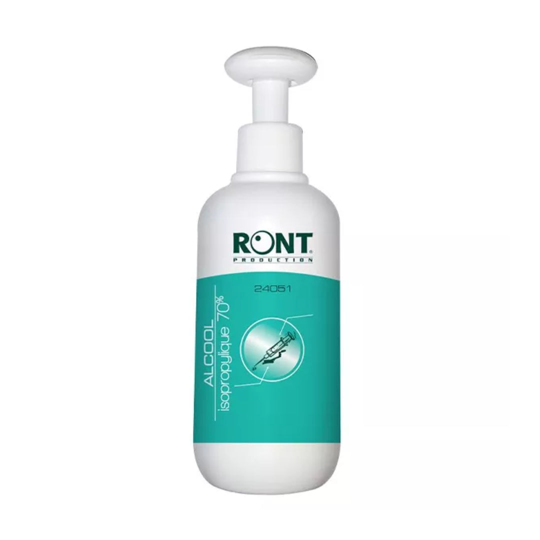 Alcool isopropylique 70% - RONT avec flacon pompe Dish - 250ml - Date dépassée