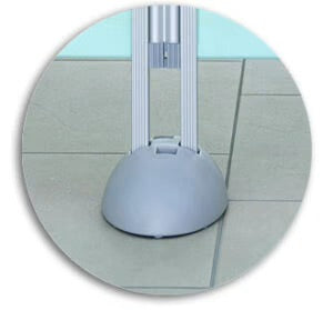 Pied stabilisateur pour paravents légers ROPIMEX