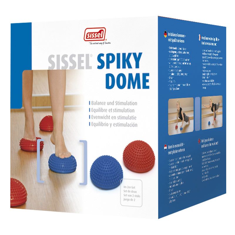 SISSEL® SPIKY DOME, lot de 2 rouge & bleu