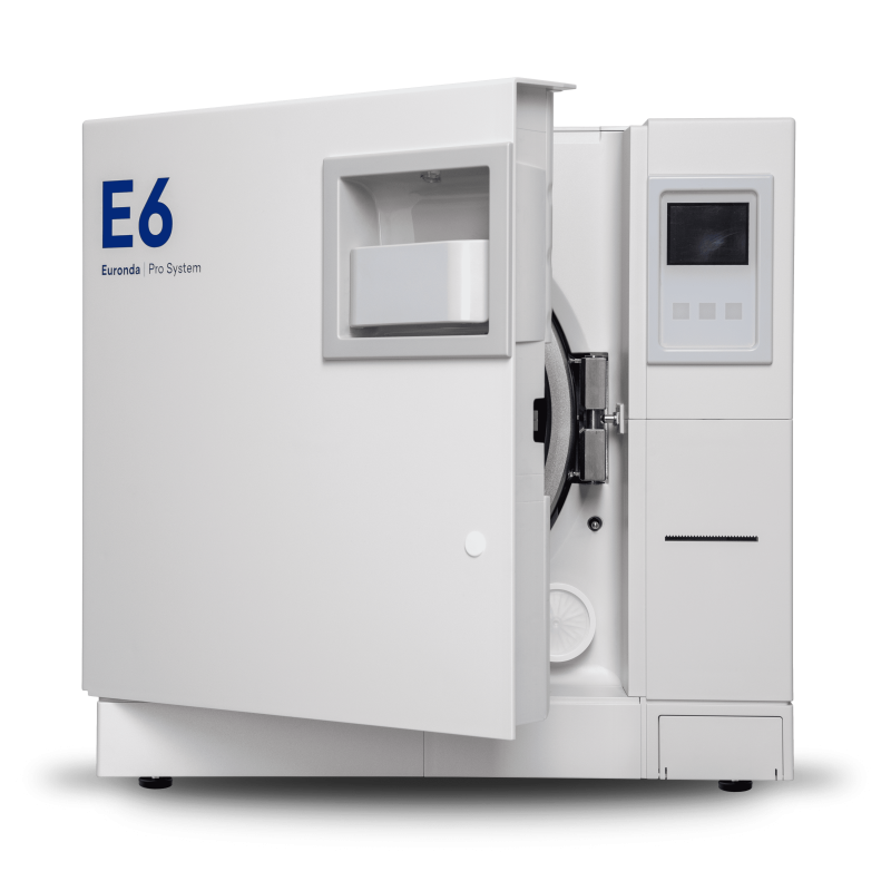 autoclave E6 euronda porte semi ouverte