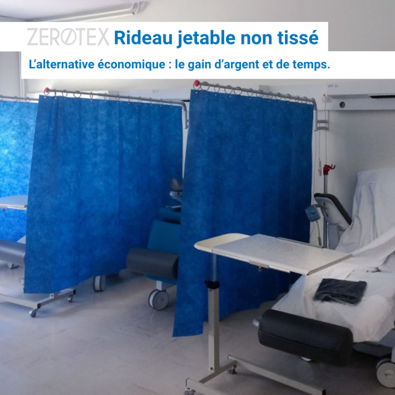 Rideau médical jetable ROPIMEX Zerotex® -Lot de 25