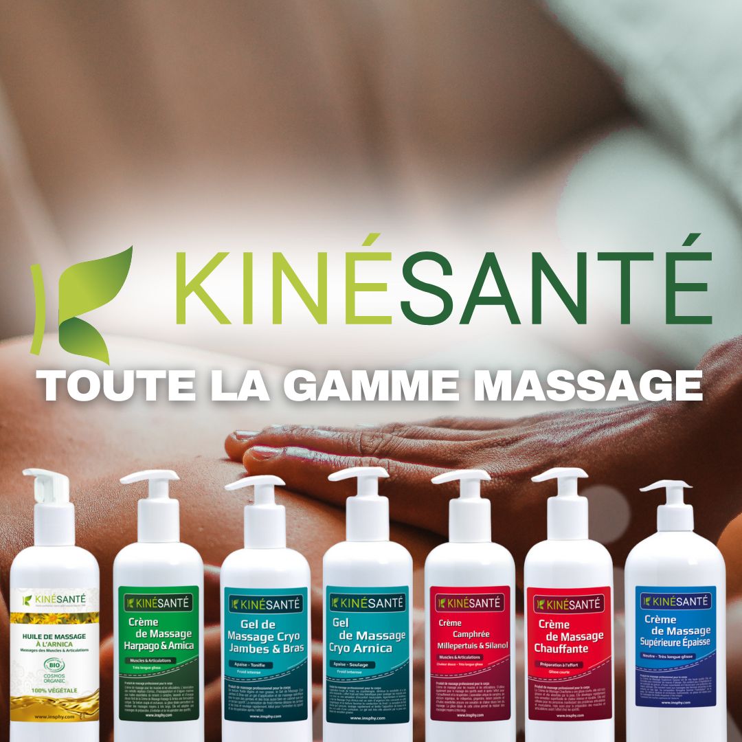 Kinésanté : produits de massage professionnels adaptés à chaque soin
