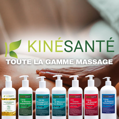 Kinésanté : produits de massage professionnels adaptés à chaque soin
