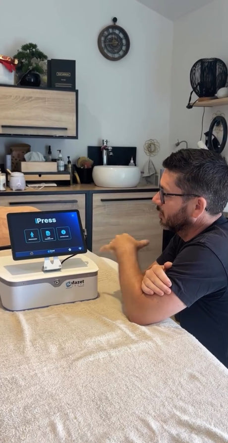 Pressothérapie iPress 6+ Mazet santé dans un institut de beauté à Sare